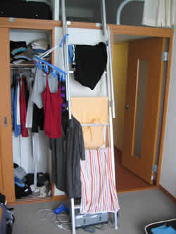 the ladder cum clothes horse